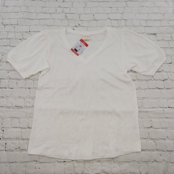 Mod Reef Womens Size XS White Short Sleeve Tee Shirt - Picture 1 of 6